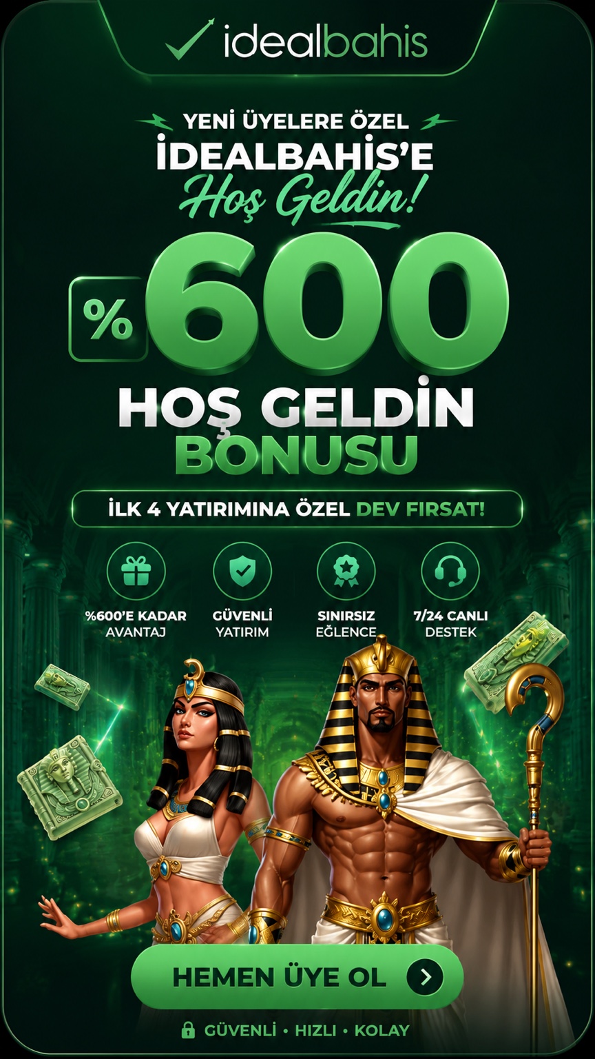 Idealbahis %600 Hoş Geldin Bonusu